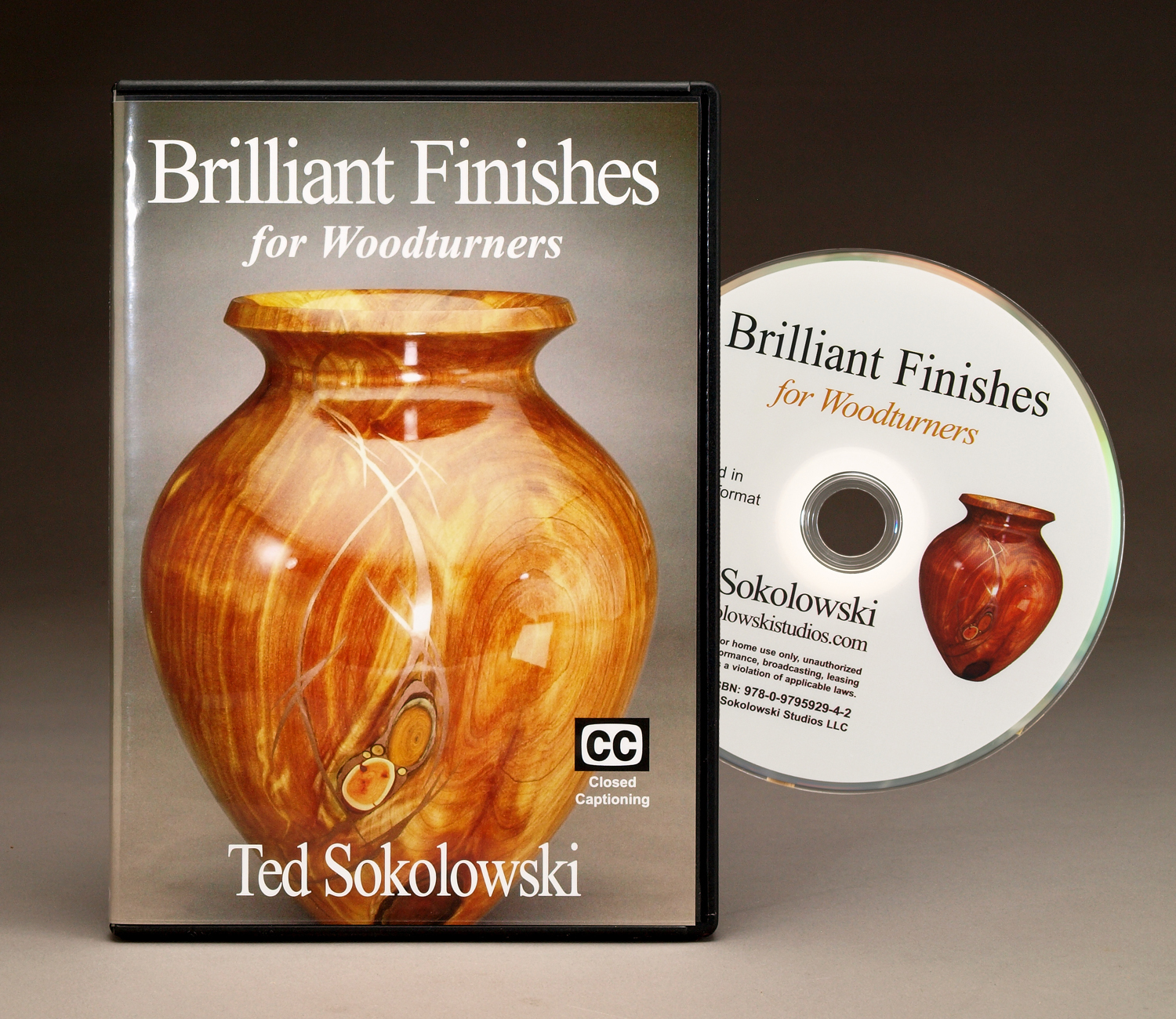 Brilliant Finishes for Woodturners DVD Cover and disc