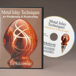 Metal Inlay Techniques for Woodturning and Woodworking DVD - Learn how to inlay metal into voids, cracks, crevices, fissures and other anomalies in wood successfully the first time.
