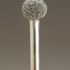 kutzall 1/4 inch spherical burr for the controlled removal of wood with a rotary tool.
