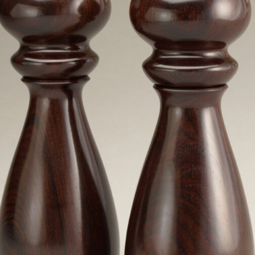 8" traditional salt and peppermill in Cocobolo by Ted Sokolowski