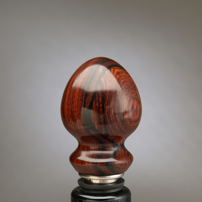 Cocobolo Stainless Steel Stopper made by Ted Sokolowski
