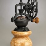 Antique Style Coffee Grinder in Curly Maple 1