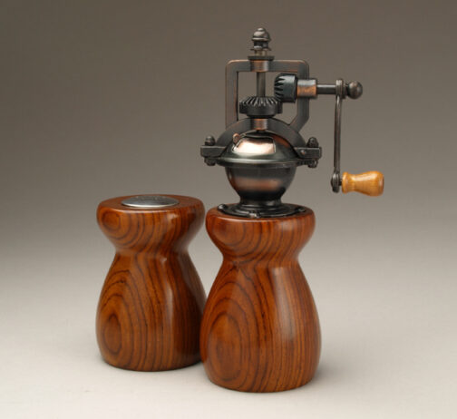Cocobolo 1 Salt Shaker and Peppermill set by Ted Sokolowski