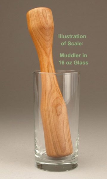 Muddler – Handmade in Spalted Maple 1