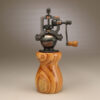 Tulipwood w/Cu inlay Antique Peppermill by Ted Sokolowski