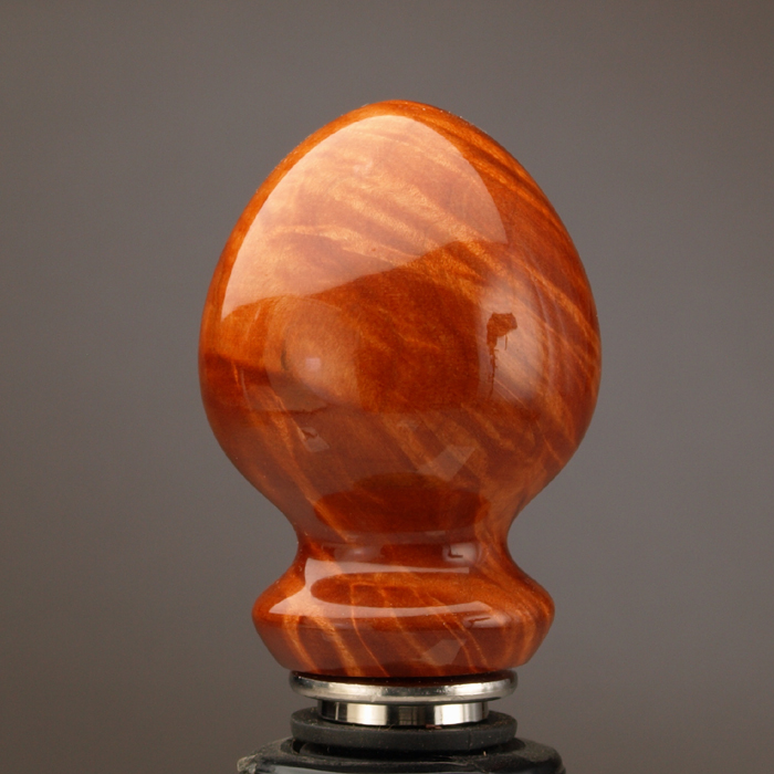 Curly Maple Rosewood Dyed Wine Stopper
