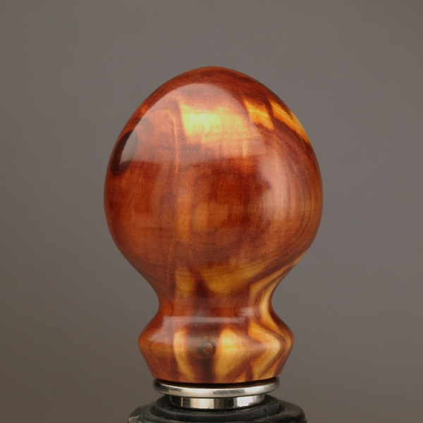 Red Cedar Wine Stopper by Ted Sokolowski