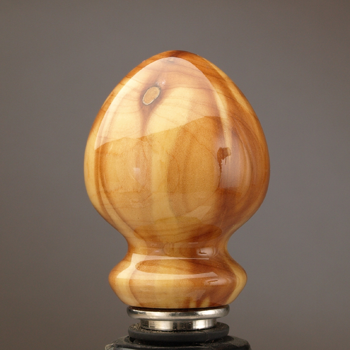 Red Cedar Wine Stopper by Ted Sokolowski