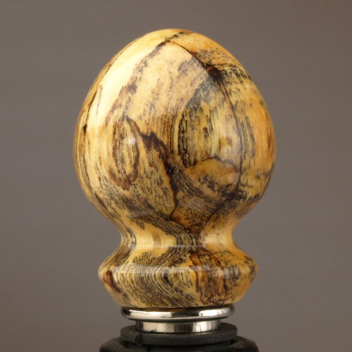 Spalted Ash Wine Stopper by Ted Sokolowski