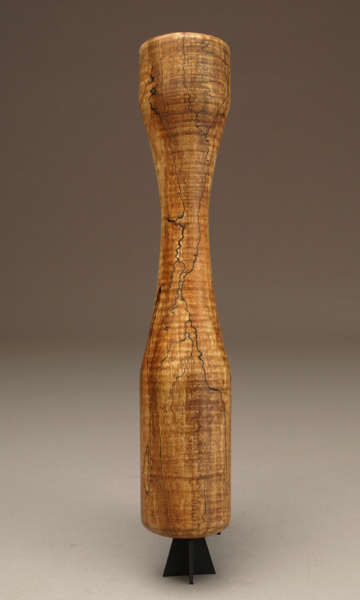 Handmade Spalted Curly Hard Maple Muddler by Ted Sokolowski